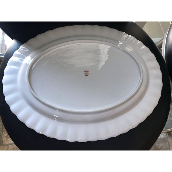 Vintage Spode Midas Bone China England Oval Serving Dish Plate 14" Y8157 Gold - Picture 6 of 8